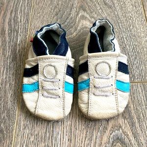 Leather first walking shoes